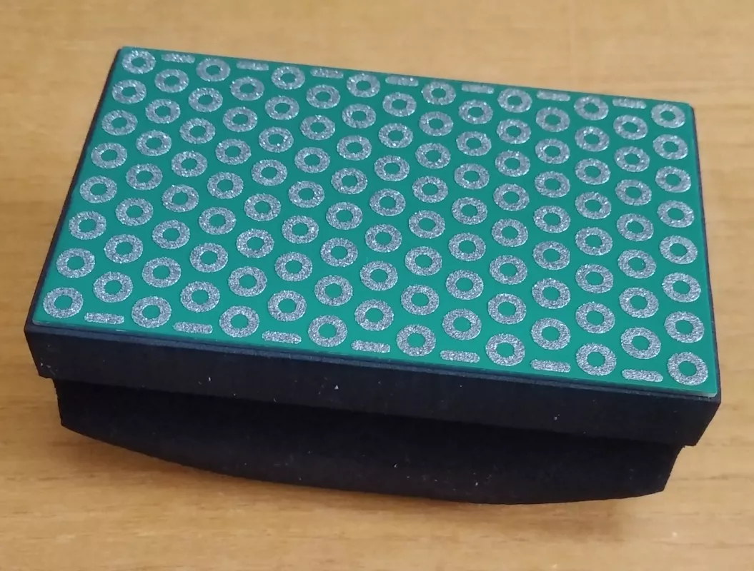 Diaflex černý hrubý D 126 (120 M) - diamantová brusná houbička na sklo - zrno do kroužku