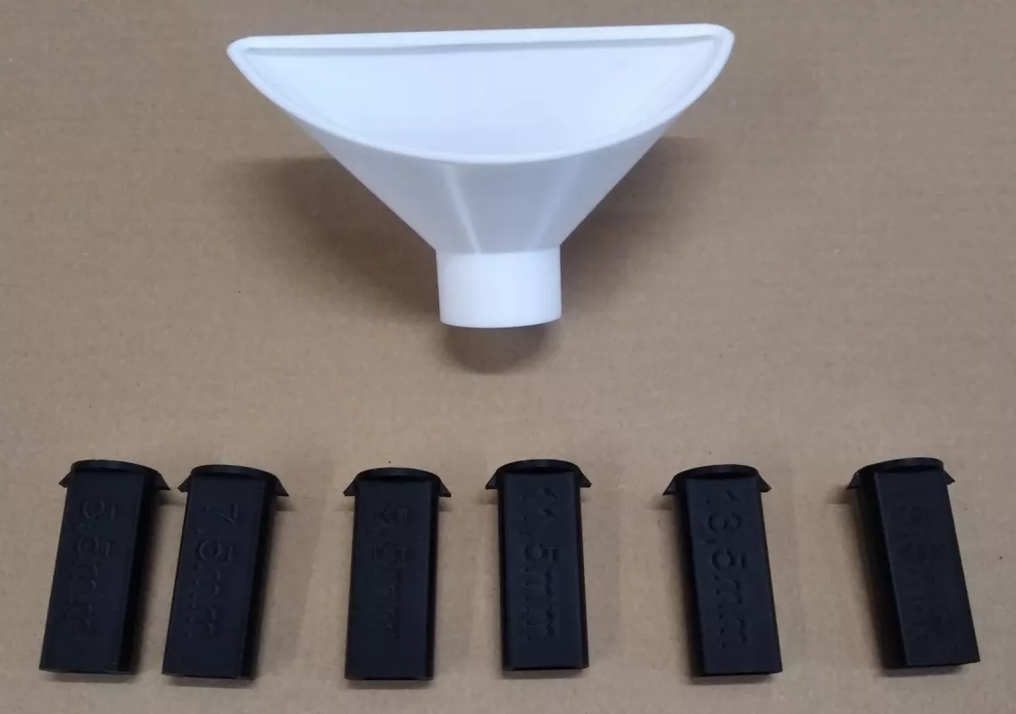 Násypka na molekulové síto