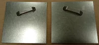 Sada plechů 10 x 10 cm se šikmým průlisem